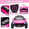 12V Kids Ride On Car Licensed Volkswagen Beetle Electric Ride On Toy for Toddlers 4 Wheeler Vehicle with Parental Remote - 2 of 4