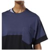 Reebok Womens Colorblock Basic T-Shirt, Blue, Large - 4 of 4