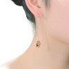 Guili Sterling Silver Oval Earrings with 18k Rose Gold Plating, Designed for Timeless Elegance and Everyday Charm for All Occasions - 3 of 3