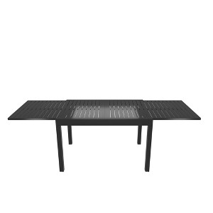 CLIHOME Aluminum Outdoor Patio Extendable Dining Table(The Extension Length 53 "-106"） - 1 of 4