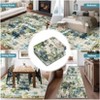 Washable Area Rug, Soft Colorful Modern Abstract Rug for Bedroom, Living Room, Dining Room & Office, Low Pile Non-Slip Boho Design (Multi) - 4 of 4
