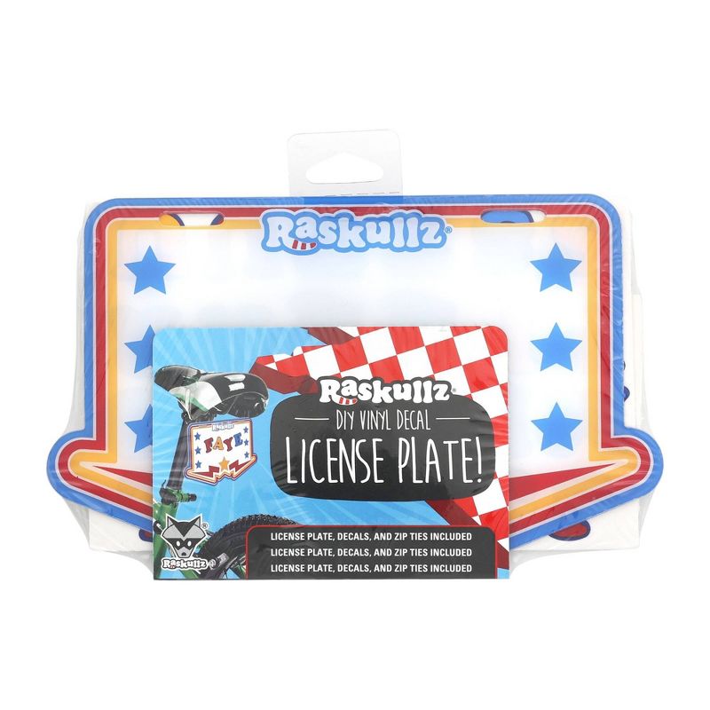 Raskullz Kids&#39; License Plate Bike Decorations - Super Squad Stars, 1 of 7