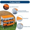 Chicken Nesting Box, Metal Nest Boxes for Chicken, Chicken Laying Box with Chicken Perch, Roll Away Nest Box for Chicken Coop - 3 of 4