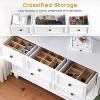 Jojoka French Vintage Dresser with 7 Drawers Wood Chest for Bedroom Living Room Hallway Nursery and Closet in White Classic Timeless Design - 3 of 4