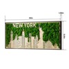 DSVIMOY City Silhouette Metal Wall Art for Hallway Office Wall Decor, Green, 30"*12.6"*1.58" - 3 of 4