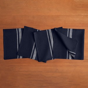 Solino Home Striped Linen Dinner Napkins | French Stripe - 1 of 4
