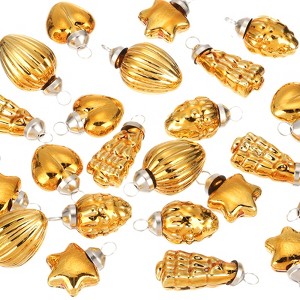 Unique Bargains Glass Decorative Hanging Tree Ornament Balls 1"-1.5" 100 Pcs - 1 of 4