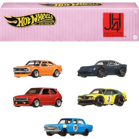 Hot Wheels Premium Car Culture Japan Historics 4 Container Set With Vehicles 5pk Target