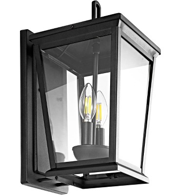 Morla Outdoor Wall Lantern - Black - Safavieh