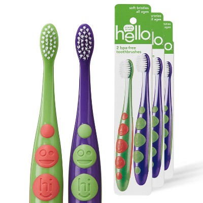 hello Kids Soft Bristle Toothbrush - 6pk