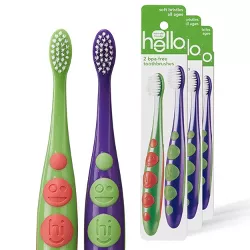 hello Kids Soft Bristle Toothbrush - 3pk/2 each