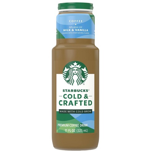 Starbucks Cold Crafted Milk Vanilla 11 Fl Oz Can Target