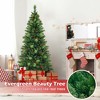 Costway 6FT/7FT/8FT Pre-Lit Artificial Christmas Tree 9 Lighting Modes with 300/400/500 LED Lights & Timer - 4 of 4