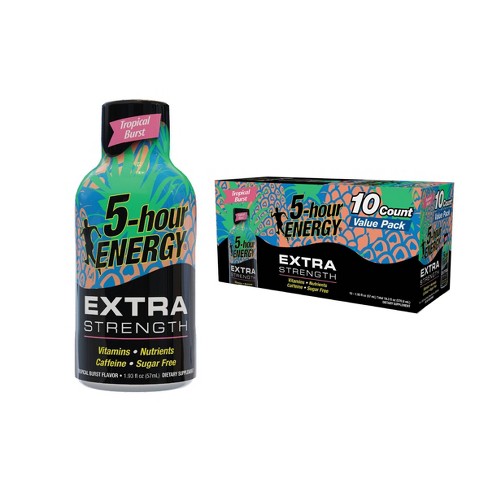 5 Hour Energy Extra Strength Shots - Tropical Burst - 10pk - image 1 of 4