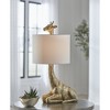 Signature Design by Ashley Ferrison Giraffe Table Lamp with Fabric Shade - Goldtone - 2 of 4
