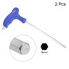 Unique Bargains CR-V Steel T-Handle Metric Dual End Hex Wrenches 2 Pcs - 3 of 4