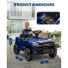 12V Ride on Truck Car with Remote Control, Battery Powered Electric Car with Music, Spring Suspension, 3 Speeds, Gift for Boys Girls - 4 of 4