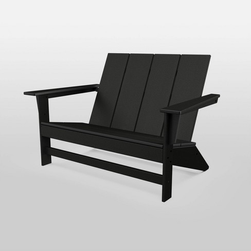 Moore Polywood Patio Loveseat Black Threshold Target