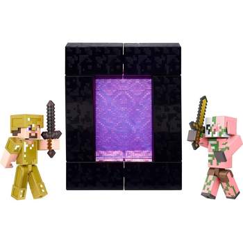 Minecraft Nether Portal Showdown Action Figures