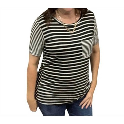 Women's Pocket Tee Top - FANTASTIC FAWN