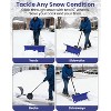 Heavy Duty Snow Shovel for Driveways and Walkways – Durable Metal Blade, Comfortable Handle, Ideal for Clearing Snow in Yards and Gardens - 3 of 4
