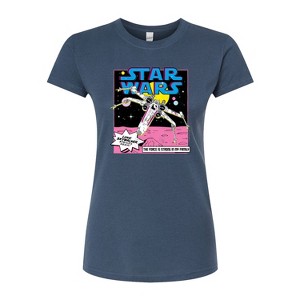 Women's - Star Wars - Luke Skywalker Ship Fitted Graphic T-Shirt - 1 of 2
