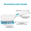 3 Pack Heavy-Duty Scrub Brush Set with Stiff Bristles, Grout Cleaning Brush for Bathroom, Bathtub, Kitchen and Tile - 4 of 4