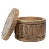 Carved Natural Wood Salt Cellar - 4 of 4