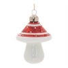 Glittered Glass Mushroom Ornament (Set of 6) - 3 of 4