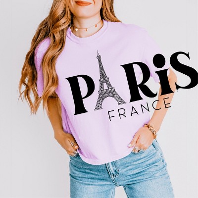 Simply Sage Market Paris France Eiffel Tower Boxy Crop Top