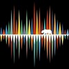 Junior's Design By Humans Colorful Mountain Bear Vibes - Music Sound Wave By NomAdartStudio T-Shirt - 2 of 3