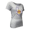 NBA Los Angeles Lakers Women's Short Sleeve Burnout Scoop T-Shirt - 3 of 4