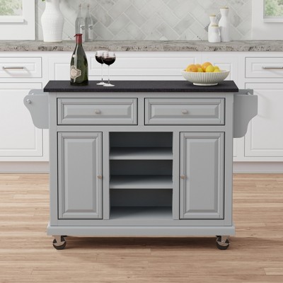 Glenwillow Home Kitchen Cart with Locking Casters
