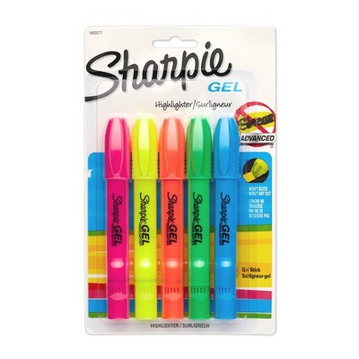Sharpie 5pk Highlighters Gel Bullet Tip Multicolor