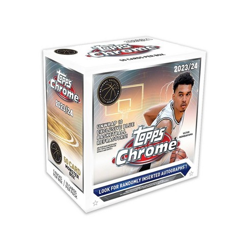 2023-24 Topps Chrome Basketball Trading Card Monster Box : Target