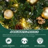 Syemin Wreaths 60" Christmas Wreath Artificial Xmas Wreath DIY Ornaments for Front Door Gate Wall Xmas Party Decorations, Green, 5"*60"*60" - 3 of 4