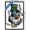 Trends International Minecraft: Metro Art - Chicken Jockey Framed Wall Poster Prints - 3 of 4