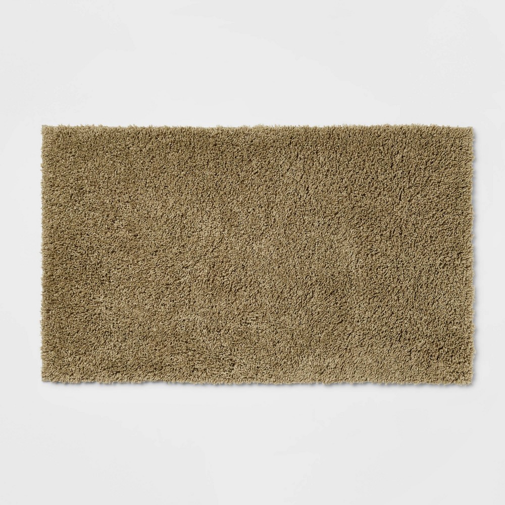 20inx34in Antimicrobial Bath Rug Olive Green - Threshold™