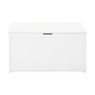 white toy box chest