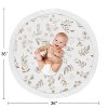 Sweet Jojo Designs Boy Girl Gender Neutral Unisex Baby Tummy Time Playmat Botanical Leaf Collection Taupe and White - 4 of 4