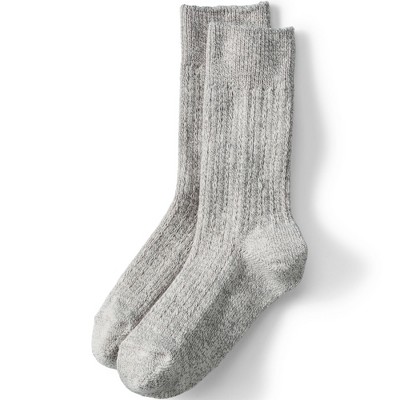 Lands' End Women's Marl Crew Camp Socks