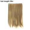Unique Bargains Women's Straight Long Hair Hair Extensions High Temperature Fiber Mixed Light Gold Tone 1 Pc - 3 of 3