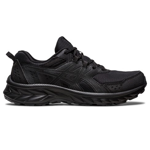 Women's all hotsell black asics shoes