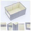 Unique Bargains Collapsible Fabric Storage Basket Bin for Shelves Closet 1 Pack - 2 of 4