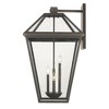 Talbot Outdoor Pendant Light - Black Steel, 4 Bulbs, Dimmable, Wet Rated, 19.5" x 33" - 2 of 4