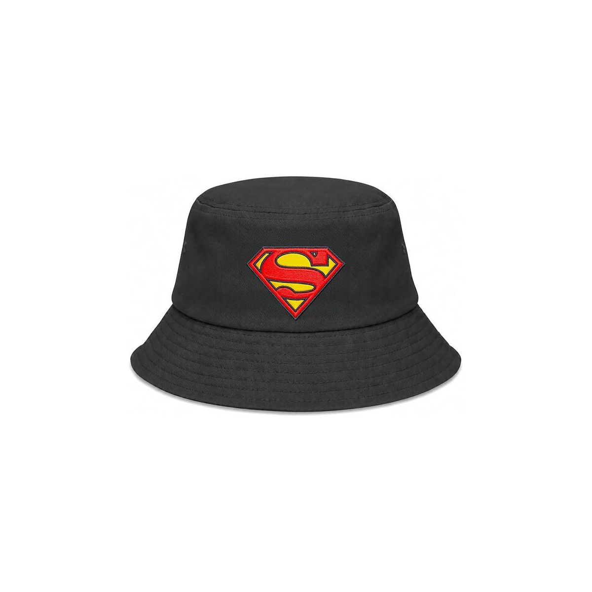 Superman Bucket Hat for Kids - Officially Licensed Superman Boys Bucket Hat, Beach Hat, Youth Sun Hat 4-14 Black, Grey, Blue. White and Red