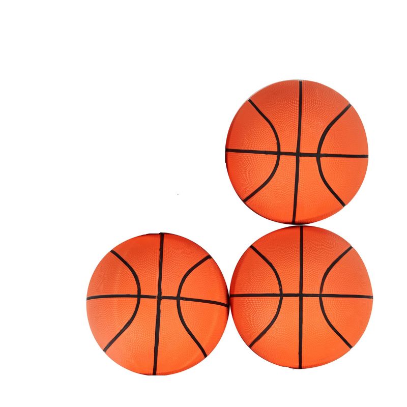 MD Sports 7&#34; Rubber Basketballs 3pk - Orange, 3 of 5