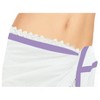LA LEELA Women's Summer Beach Bikini Wraps Sarong Coverup Wrap Skirt Bathing suit Swimwear Swimsuit Coverup for Women One Size Short Purple - 2 of 4