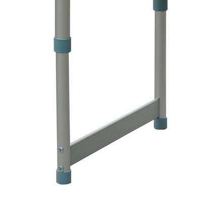 Outsunny 24" White Aluminum Folding Camping Table with Carry Handle