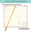 Global Printed Products Textured Cover Weekly Monthly Pocket Planner CY 2025 (Pink) - 3 of 4